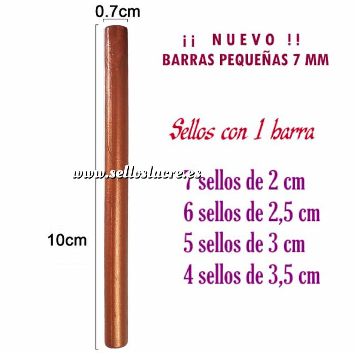 Imagen Barras para PISTOLA Barra Lacre 7 mm Flexible pistola COBRIZO BRILLANTE 