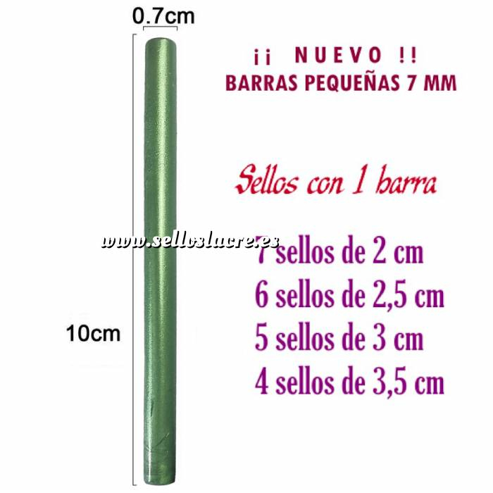 Imagen Barras para PISTOLA Barra Lacre 7 mm Flexible pistola VERDE PINO BRILLANTE 