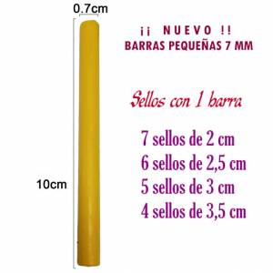 Barras para PISTOLA - Barra Lacre 7 mm Flexible pistola AMARILLO MOSTAZA 